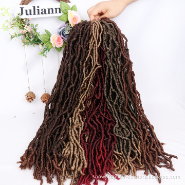 wholesale price  locs 18inch braids curly other artificial for black women crochet braid hair products vendors braiding hair